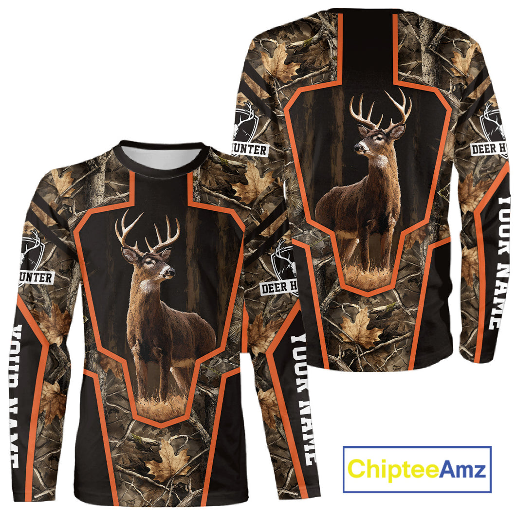 Deer Hunting 3D Prints Shirts Camouflage Shirts for Deer Hunters, Personalized Hunting Shirts NBT170