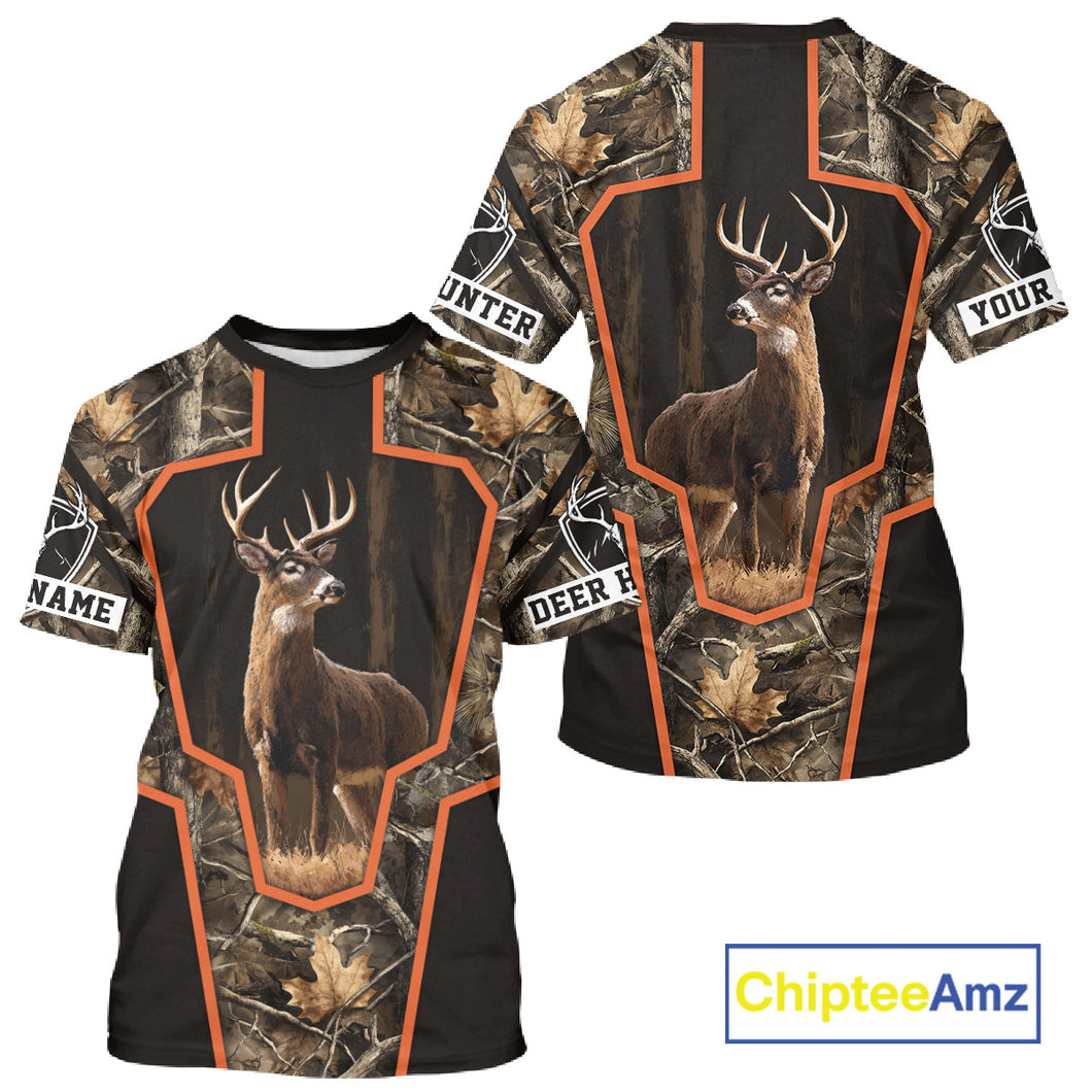 Deer Hunting 3D Prints Shirts Camouflage Shirts for Deer Hunters, Personalized Hunting Shirts NBT170