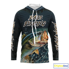 Load image into Gallery viewer, Largemouth Bass Fishing Hood Grass Camo, Bass Fishing Tournament Jerseys NBT362