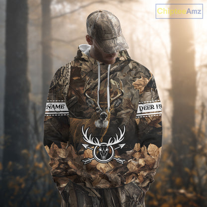Deer Hunting Custom Name Camouflage Hunting Clothing, Deer Hunting Shirt, Hunting Gifts NBT289