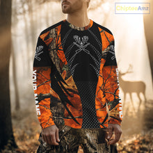 Load image into Gallery viewer, Personalized Deer Hunting Orange Camo 3D Printed Shirts, Hunting Gift Ideas for Hunter NBT237