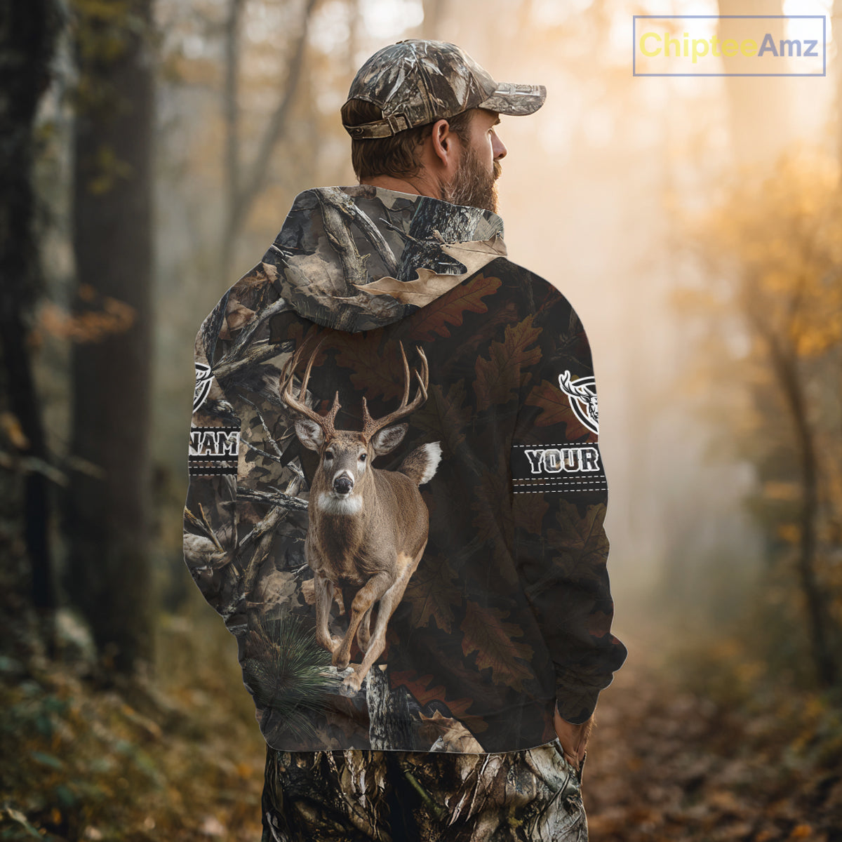 Deer Hunting Tree Camo Custom All Over Printed Shirt Personalized Hunting Gifts For Men NBT294