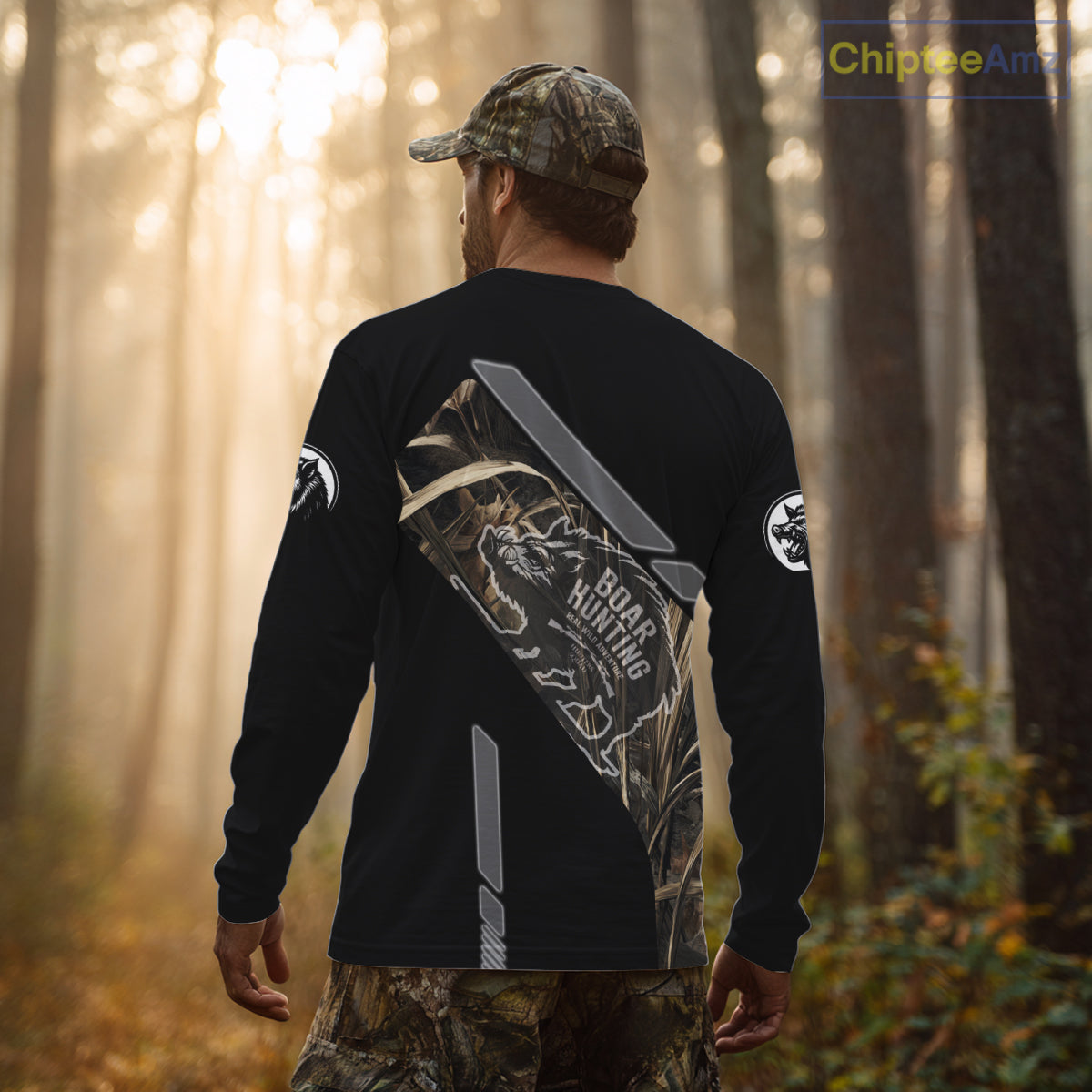 Boar Hunting Camouflage Custom Name Shirts, Personalized Boar Hunting Clothes, Hunting Gifts NBT175