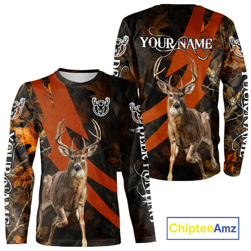 Best Custom Camouflage Whitetail Deer Hunting Shirt All-Over Print 3D For Deer Hunters NBT255