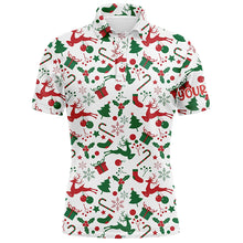 Load image into Gallery viewer, Christmas Elements Seamless Men Golf Polo Shirts Customized Funny Golf Shirts For Men Golf Gifts LDT0812