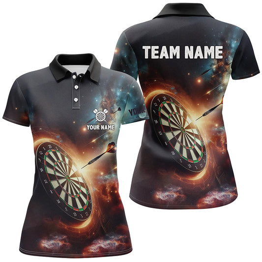 Darts In Galaxy 3D Printed Darts Polo Shirt Custom Darts Shirt For Women Dart Jerseys LDT1357