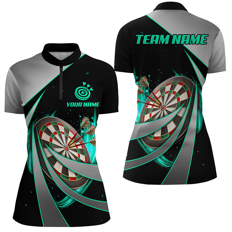 Sports Style Personalized Darts Quarter Zip Shirt Custom Dart Shirts For Women Dart Jersey LDT1355