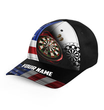 Load image into Gallery viewer, American Flag Darts Hat Custom Patriotic Darts Cap For Dart Lovers 4th July Darts Gift LDT1290