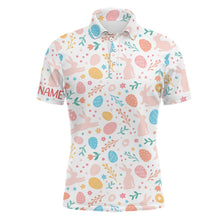 Load image into Gallery viewer, Colorful Easter Eggs &amp; Bunnies Mens Golf Polo Shirt Custom Easter Funny Golf Tops For Men Golf Gifts LDT1339