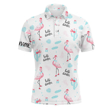 Load image into Gallery viewer, Winter Flamingo Christmas Golf Polo Shirts Mens Funny Golf Tops Best Golf Gifts For Male LDT0929