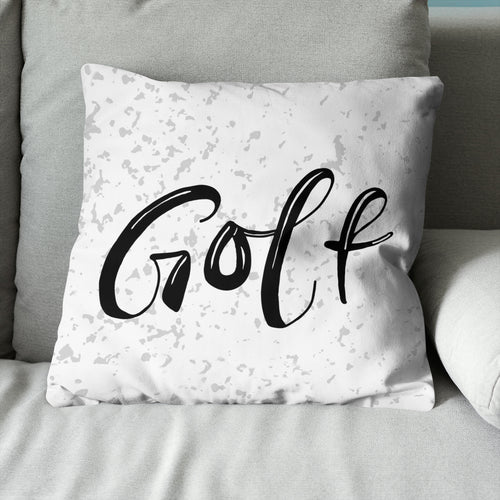 Black And White Golf Throw Pillow Cool Golf Gifts For Golfer LDT1206