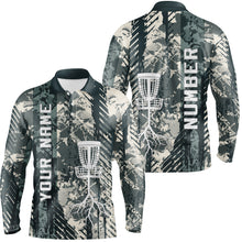 Load image into Gallery viewer, Personalized Wild Grunge Mens Disc Golf Polo Shirt Custom Disc Golf Shirts For Men Golf Gifts LDT0515