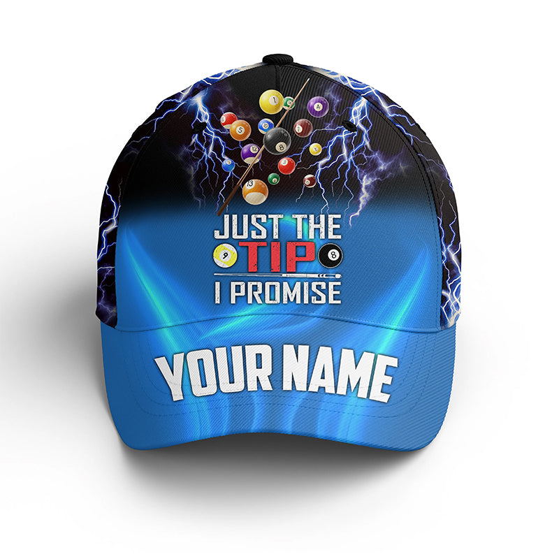 Billiard Just Tip I Promise Custom Name Billiard Player Cap Hats For Men And Women, Billiards Hat VHM0307