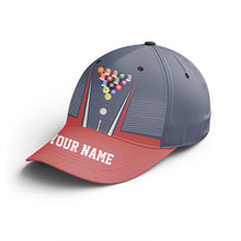 Load image into Gallery viewer, Personalized Billiard Balls Red Blue Sports Style Cap Hats For Men And Women, Custom Billiards Hat VHM0344