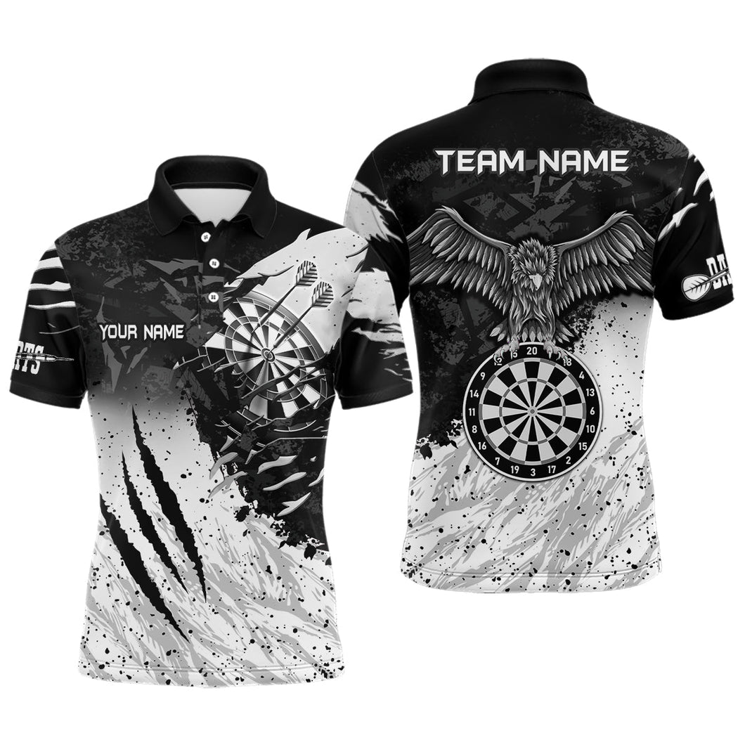 Personalized Multicolor Eagle Dartboard Dart Polo Shirt Custom Dart Jerseys For Men Dart Team Shirts VHM1191