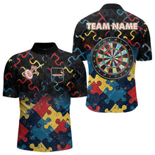 Load image into Gallery viewer, Funny Colorful Pattern Dart Shirt With Pocket Option Custom Men Dart Jersey TDM3695
