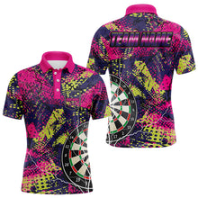 Load image into Gallery viewer, Personalized Grunge Colorful Lightning Darts Shirts For Men Custom Dart Jerseys Funny Darts Outfit TDM3543