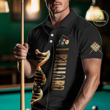 Load image into Gallery viewer, Funny DNA Billiard Shirt For Men Custom 9 Ball Pool &amp; Beer That&#39;s Why I&#39;M Here Team Jersey TDM4564