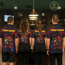 Load image into Gallery viewer, Funny Neon 8 Ball Billiard Shirt For Men Custom Pool Team Shirt, Billiard Jersey Polo &amp; 1/4 Zip TDM5446