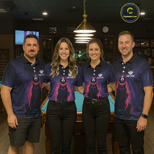 Load image into Gallery viewer, Personalized Billiard Cats Lightning 8 Ball Pool Shirt For Men, Billiard Team Jersey Polo &amp; 1/4 Zip TDM6344