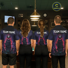 Load image into Gallery viewer, Personalized Billiard Cats Lightning 8 Ball Pool Shirt For Men, Billiard Team Jersey Polo &amp; 1/4 Zip TDM6344