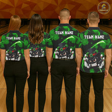 Load image into Gallery viewer, Personalized St Patrick Day Bowling Shirt For Men, Funny Shamrock Luckiest Bowling Team Jersey TDM5746