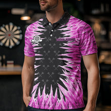 Load image into Gallery viewer, Personalized Darts Board Pink Icy 3D Printed Men Dart Shirts Custom Cool Dart Jerseys For Team TDM3583