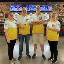 Load image into Gallery viewer, Personalized Funny Beer Skull Darts Shirt For Men Custom Yellow Darts Team Jersey, Darts Gifts TDM5507