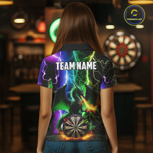 Load image into Gallery viewer, Colorful Lightning Dragon Darts Shirt For Women Custom Darts League Jersey Team Polo &amp; 1/4 Zip TDM5761