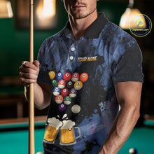 Load image into Gallery viewer, Pool And Beer That&#39;s Why I&#39;m Here Billiard Shirt For Men Custom Funny Billiard Team Jersey TDM4831