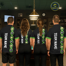 Load image into Gallery viewer, DNA Billiard 8 Ball &amp; 9 Ball Shirts For Men Custom Funny Pool Jerseys Team Polo &amp; 1/4 Zip |Green TDM5520
