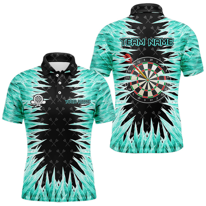 Personalized Darts Board Turquoise Icy 3D Printed Men Dart Shirts Custom Cool Dart Jerseys For Team TDM3481
