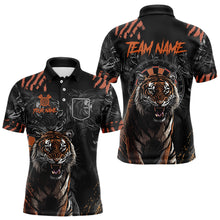 Load image into Gallery viewer, Personalized Tiger Darts Shirt With Pocket Option For Men, Darts Team Jersey TDM3621