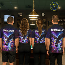 Load image into Gallery viewer, Custom Colorful Lightning Eagle Billiard Shirt For Women, 8 Ball Pool Team Jersey Polo &amp; 1/4 Zip TDM6157