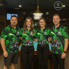 Load image into Gallery viewer, Personalized St Patrick Day 8 Ball Billiard Shirt For Men, Funny Shamrock Luckiest Billiard Jersey TDM5538