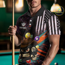 Load image into Gallery viewer, Funny 8 Ball Pool Graffiti Style Billiard Shirt For Men Custom Billiard Team Jersey Outfit TDM5548