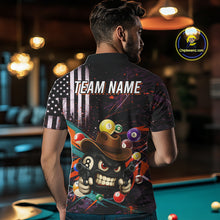 Load image into Gallery viewer, Funny 8 Ball Pool Graffiti Style Billiard Shirt For Men Custom Billiard Team Jersey Outfit TDM5548