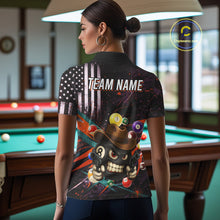 Load image into Gallery viewer, Funny 8 Ball Pool Graffiti Style Billiard Shirt For Women Custom Billiard Team Jersey Outfit TDM5548