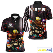 Load image into Gallery viewer, Funny 8 Ball Pool Graffiti Style Billiard Shirt For Men Custom Billiard Team Jersey Outfit TDM5548
