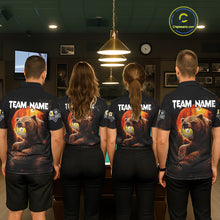 Load image into Gallery viewer, Personalized 8 Ball &amp; 9 Ball Bear Billiard Shirt For Men Custom Pool Team Jersey Polo &amp; 1/4 Zip TDM5549