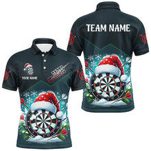 Load image into Gallery viewer, Funny Dart Board Santa Custom Dart Shirts For Men, Christmas Dart Gifts Dart Team Jerseys TDM2833