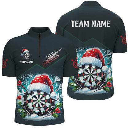 Funny Dart Board Santa Custom Dart Shirts For Men, Christmas Dart Gifts Dart Team Jerseys TDM2833