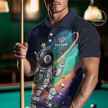 Load image into Gallery viewer, Funny Colorful 8 Ball Billiard Shirt Astronaut In Space For Men Custom Billiard Team Jersey TDM5312