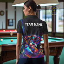 Load image into Gallery viewer, Funny Colorful Tornado 8 Ball Billiard Shirt For Women Custom Pool Team Shirt, Billiard Jersey TDM5574