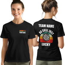 Load image into Gallery viewer, No Skill Just Lucky Darts T-Shirts – Custom Vintage Dart Shirts For Team &amp; Dart Player Gift Idea TDM3923
