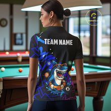 Load image into Gallery viewer, Funny Shark Pool Balls Women's Billiard Shirts Custom Billiard Jerseys, Billiard Team Shirts TDM4076