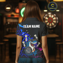 Load image into Gallery viewer, Funny Shark Darts Shirt For Women – Custom Dart Team Jersey | Polo &amp; Quarter Zip Darts Shirt Style TDM4077