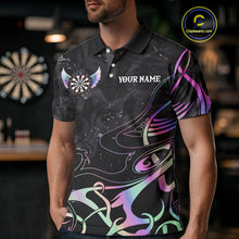 Load image into Gallery viewer, Holographic Arrow Wings Custom Dart Shirt For Men, Dart Jerseys Pocket Option TDM5330