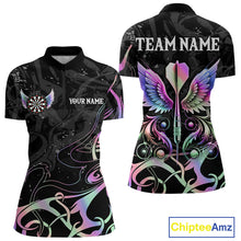 Load image into Gallery viewer, Holographic Arrow Wings Custom Dart Shirt For Women, Dart Jersey Pocket Option TDM5330