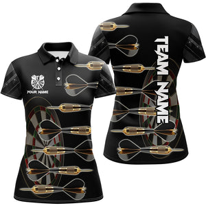 Personalized Gold Black Darts Arrows 3D Printed Women Darts Shirts Custom Unique Darts Team Jerseys TDM1539